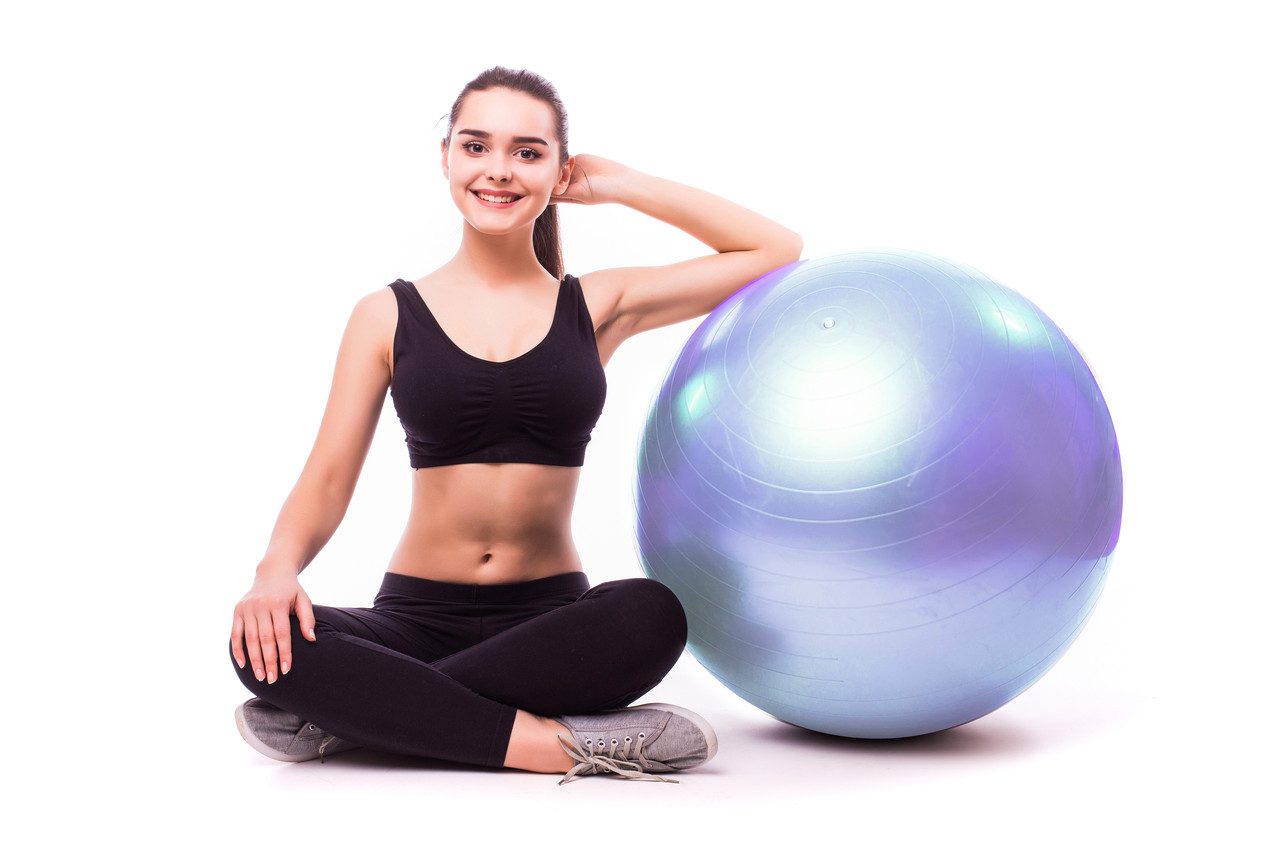М’яч для фітнесу (фітбол) PowerPlay 4001 Ø75 cm Gymball Sky Blue + помпа