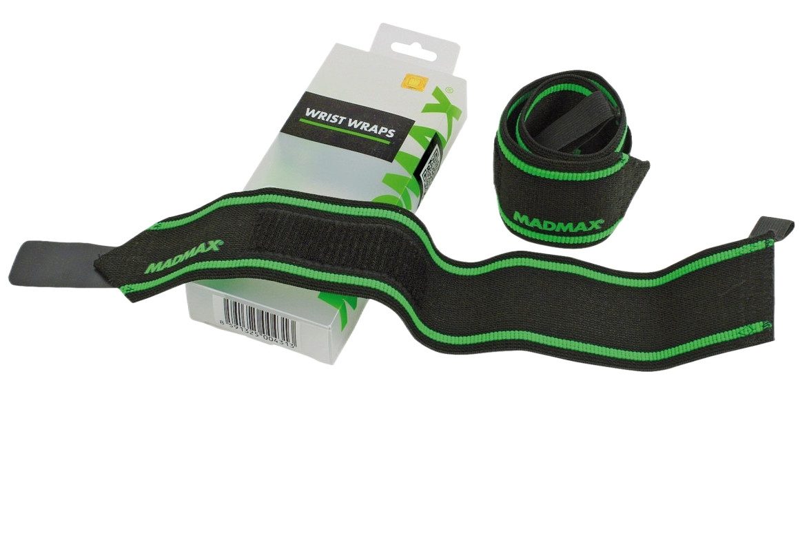 Кистьові бинти MadMax MFA-298 Wrist Wraps 18″ Black/Green (пара)