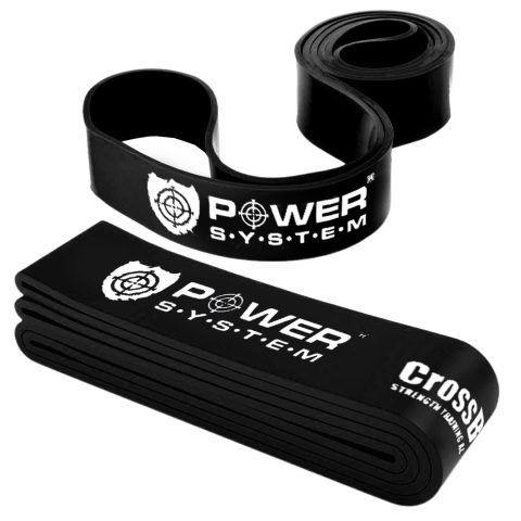 Еспандер-петля (гумка для фітнесу і кроссфіту) Power System PS-4055 CrossFit Level 5 Black (опір 25-65 кг)