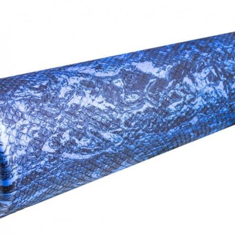 Масажний ролик (роллер) гладкий Power System PS-4089 Hexa Camo Roller Black/Blue (60×15см.)