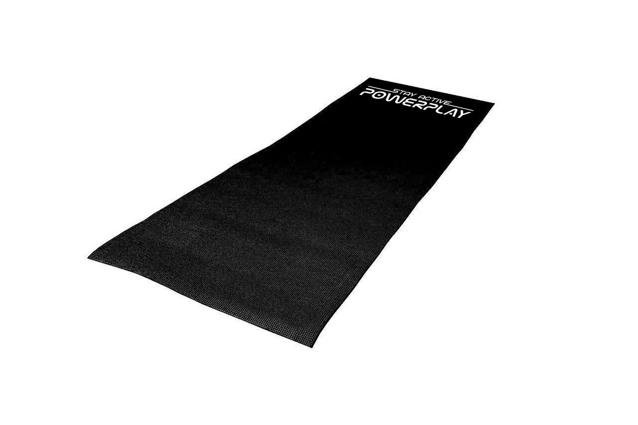 Килимок для йоги та фітнесу PowerPlay 4010 PVC Yoga Mat Чорний (173x61x0.6)
