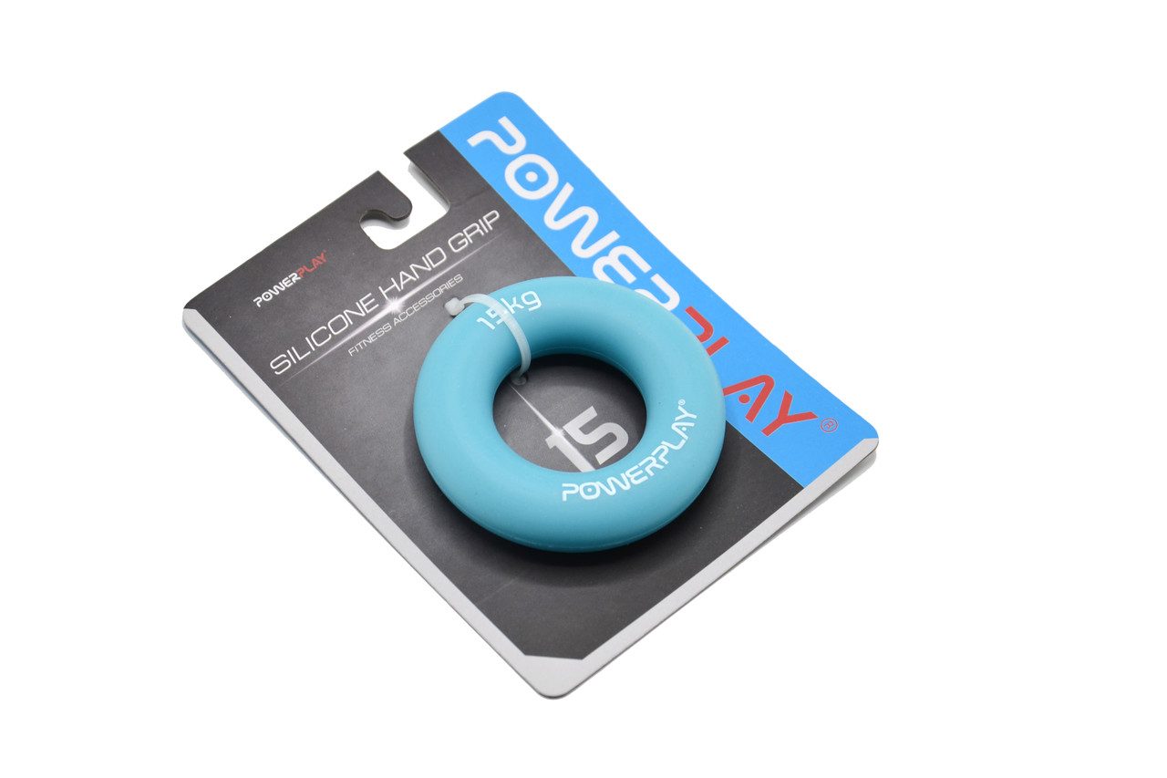 Еспандер кистьовий силіконовий PowerPlay PP-4324 Hand Grip Ring Light 15 кг. Блакитний