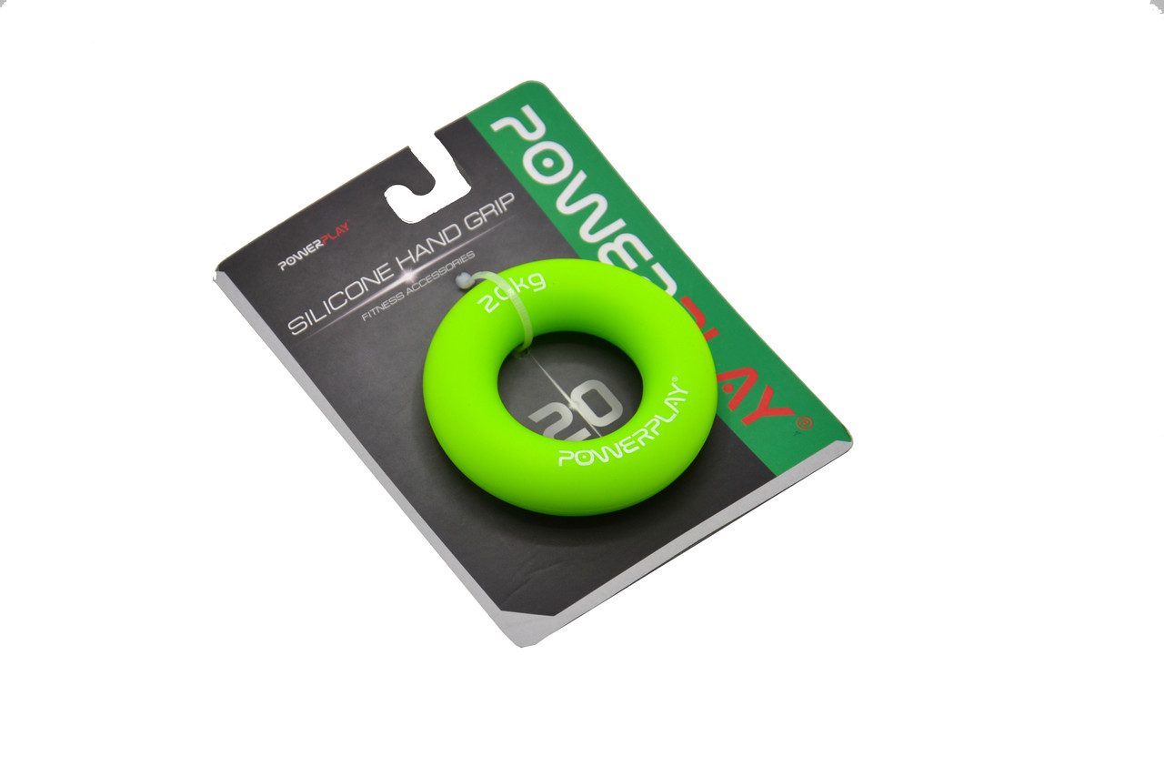 Еспандер кистьовий силіконовий PowerPlay PP-4324 Hand Grip Ring Medium 20 кг. Зелений
