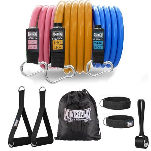 Набір трубчастих еспандерів PowerPlay PP-4101 Expander Tube Set 3шт. (до 18,2 кг.)