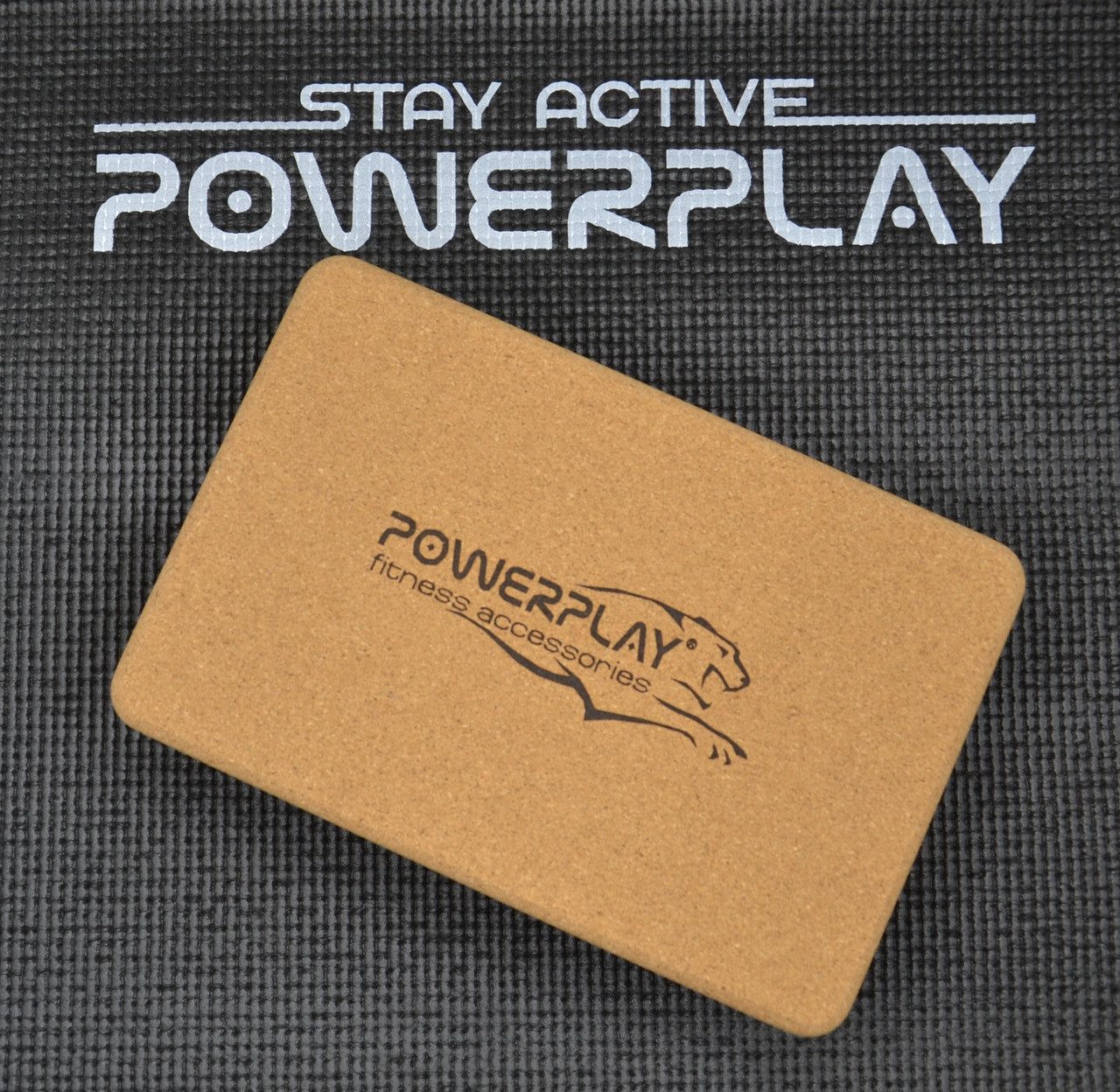 Блок для йоги PowerPlay PP_4006 з пробкового дерева Cork Yoga Block (1шт.)
