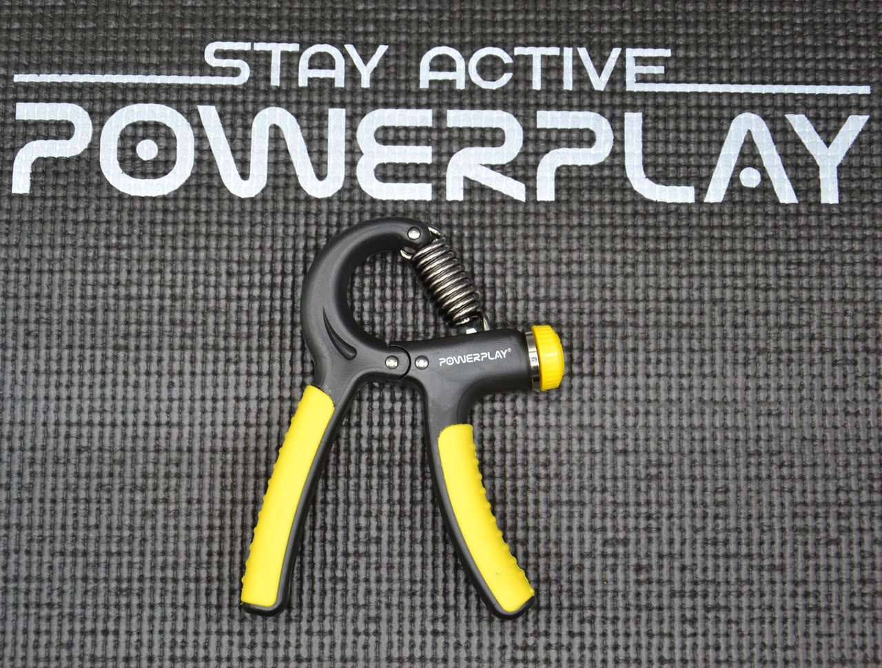Еспандер кистьовий PowerPlay PP-4323 з регульованим навантаженням 10-40 кг. Strength Grip Чорно-жовтий