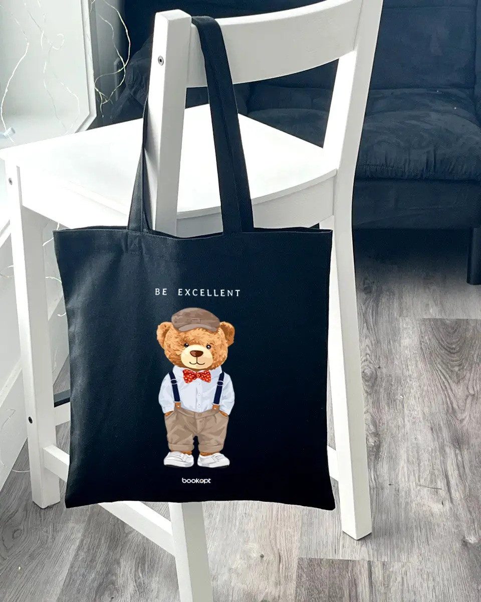Екошопер BookOpt ВК4057 Teddy Bear (Be Excellent) чорний