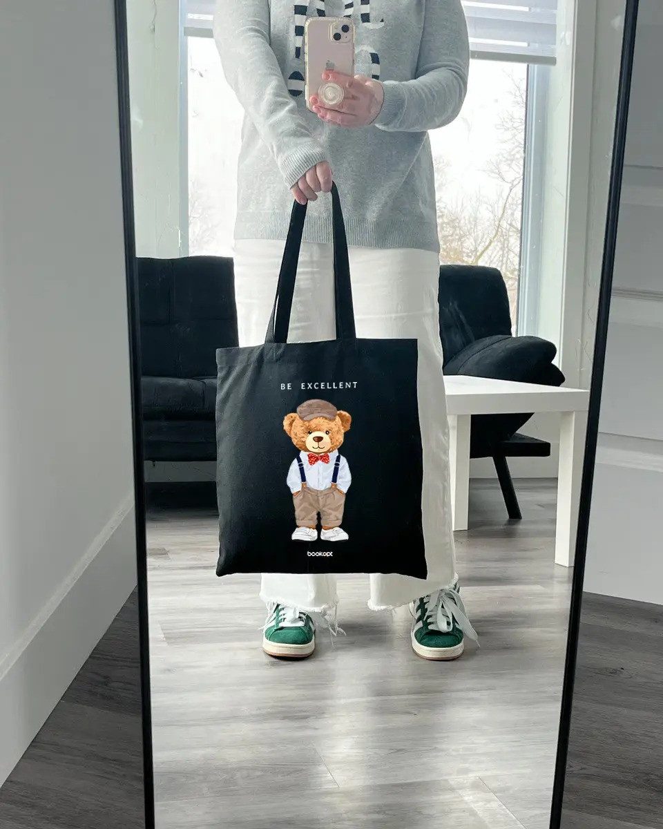 Екошопер BookOpt ВК4057 Teddy Bear (Be Excellent) чорний