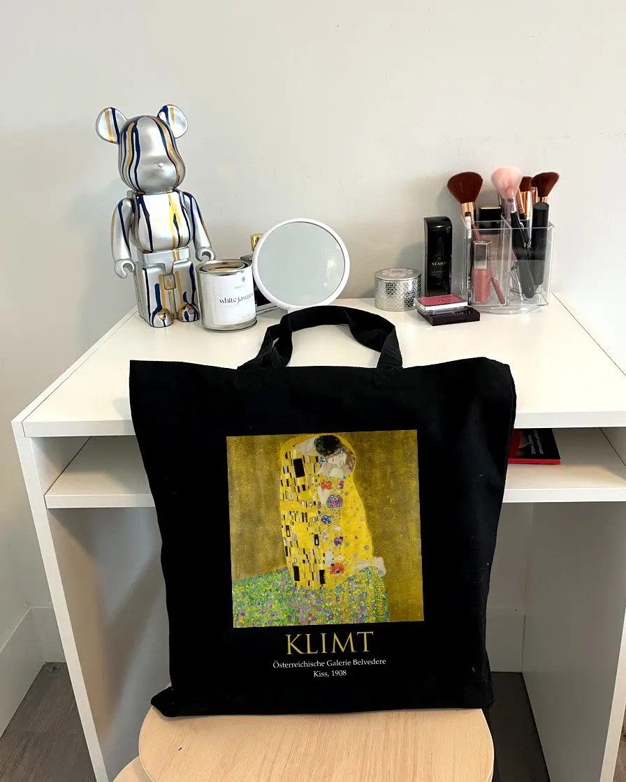 Екошопер BookOpt ВК4064 KLIMT «Поцілунок» Чорний