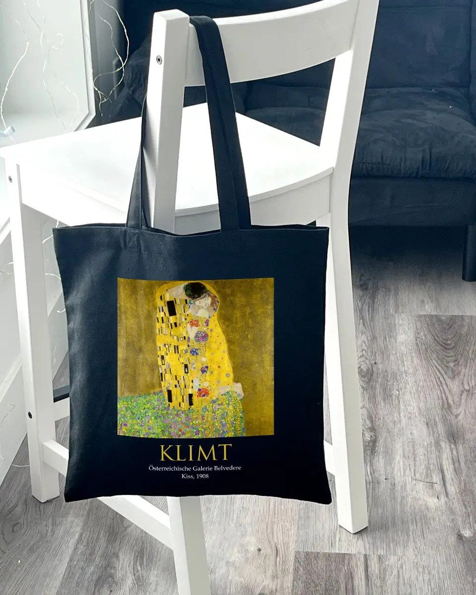 Екошопер BookOpt ВК4064 KLIMT «Поцілунок» Чорний