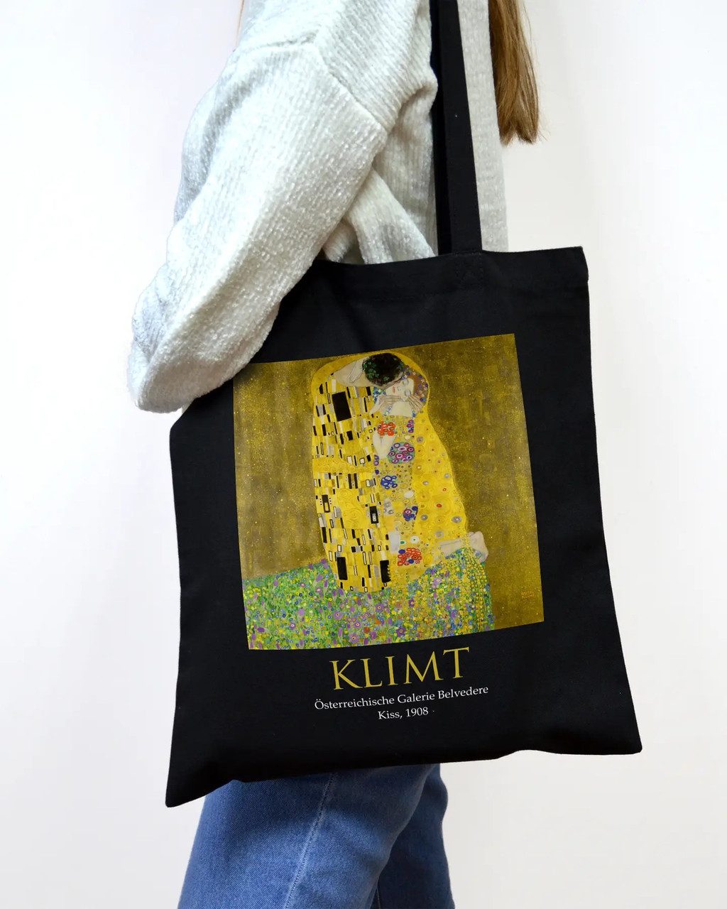 Екошопер BookOpt ВК4064 KLIMT «Поцілунок» Чорний