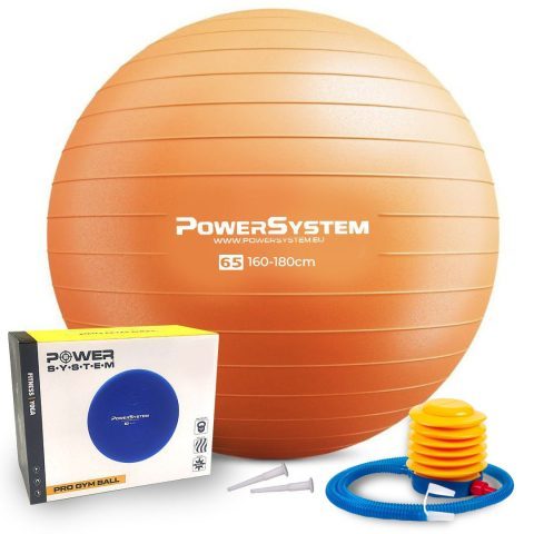 М’яч для фітнесу (фітбол) Power System PS-4012 Ø65 cm PRO Gymball Orange