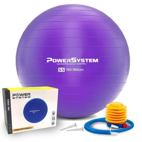 М’яч для фітнесу (фітбол) Power System PS-4011 Ø55 cm PRO Gymball Purple