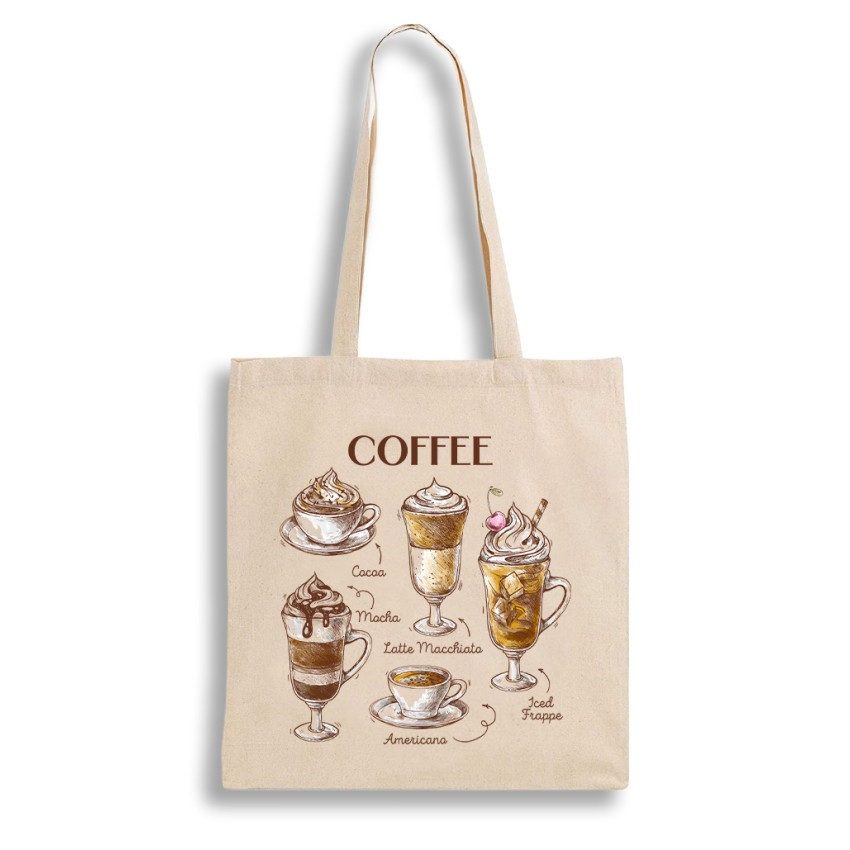 Екошопер BookOpt BK4067 “But first Coffee” бежевий