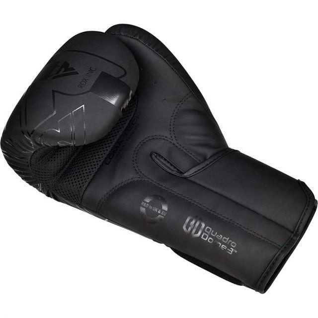 Боксерські рукавиці RDX F6 Kara Matte Black 8 унцій (капа в комплекті)