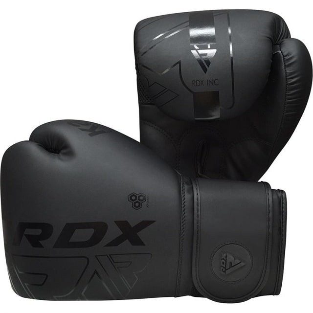 Боксерські рукавиці RDX F6 Kara Matte Black 8 унцій (капа в комплекті)