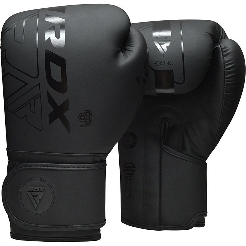 Боксерські рукавиці RDX F6 Kara Matte Black 8 унцій (капа в комплекті)