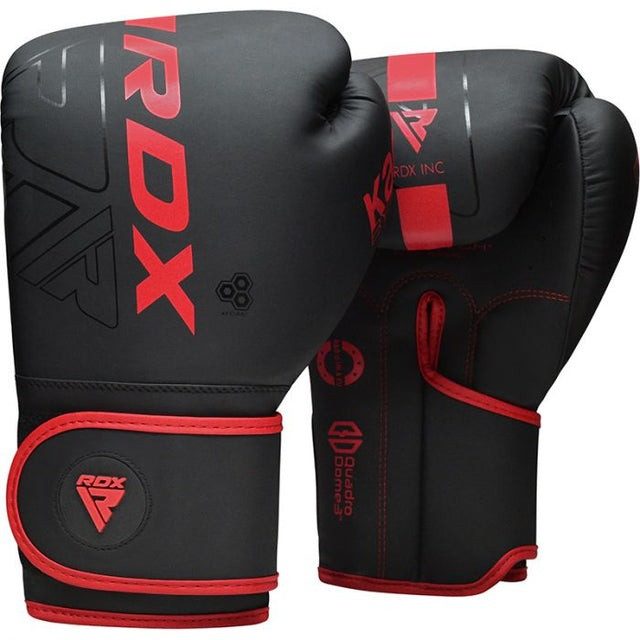 Боксерські рукавиці RDX F6 MATTE RED-6OZ (капа в комплекті)