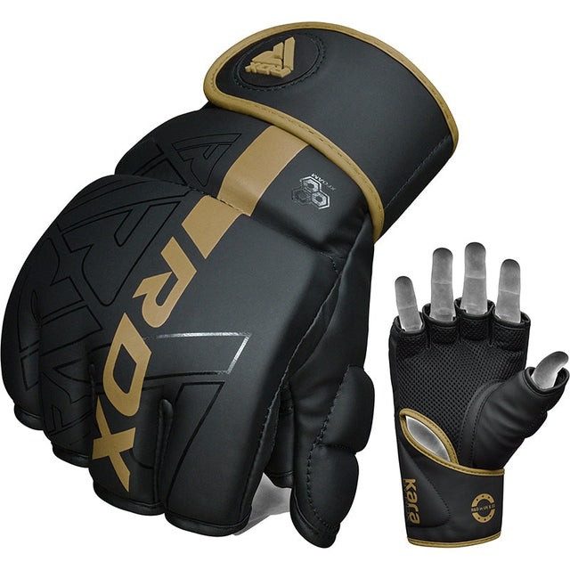 Рукавиці для ММА RDX F6 KARA Matte Golden XL