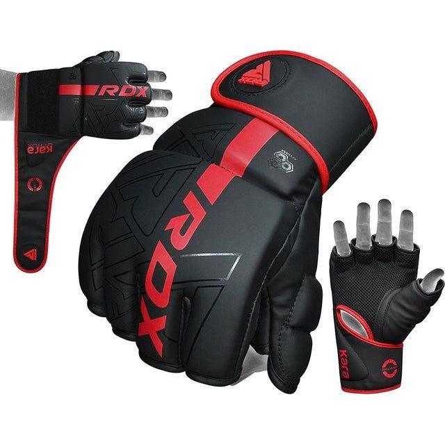 Рукавиці для ММА RDX F6 KARA Matte Red XL