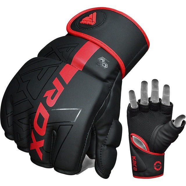 Рукавиці для ММА RDX F6 KARA Matte Red XL
