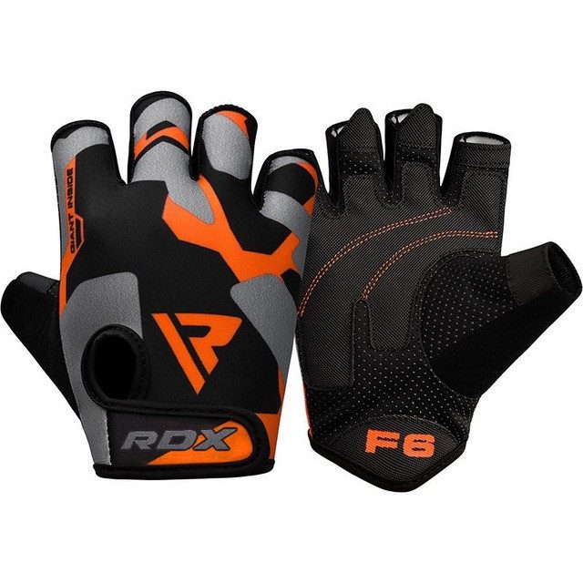 Рукавички для фітнесу RDX F6 Sumblimation Orange 2XL