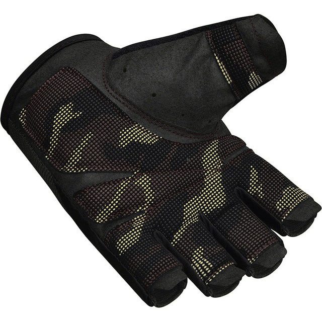 Рукавички для фітнесу RDX T2 Half Brown XL