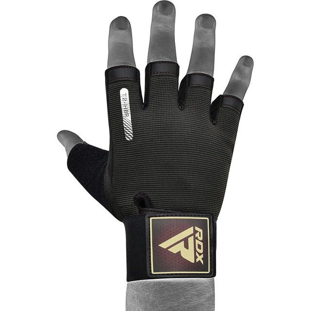 Рукавички для фітнесу RDX T2 Half Brown XL