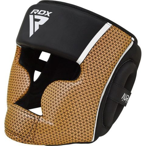 Боксерський шолом RDX AURA PLUS T-17 Black Golden XL