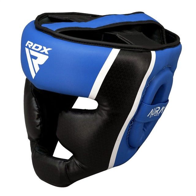 Боксерський шолом RDX AURA PLUS T-17 Blue/Black XL