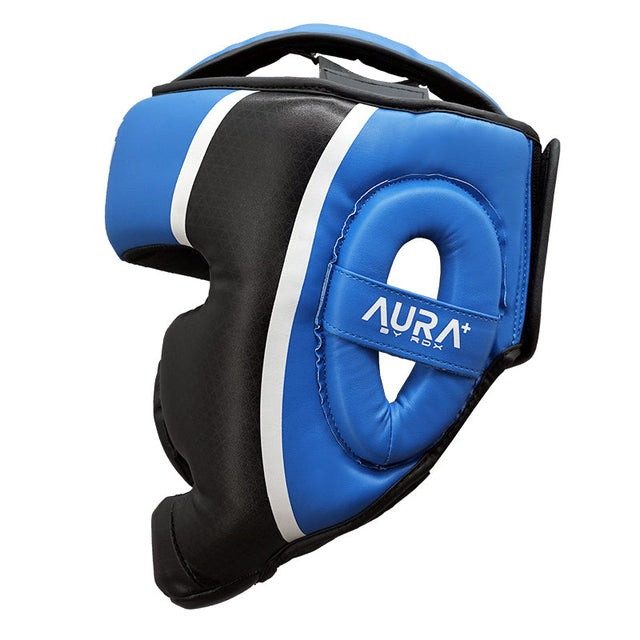 Боксерський шолом RDX AURA PLUS T-17 Blue/Black XL