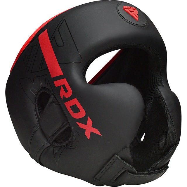 Боксерський шолом RDX F6 KARA Matte Red L