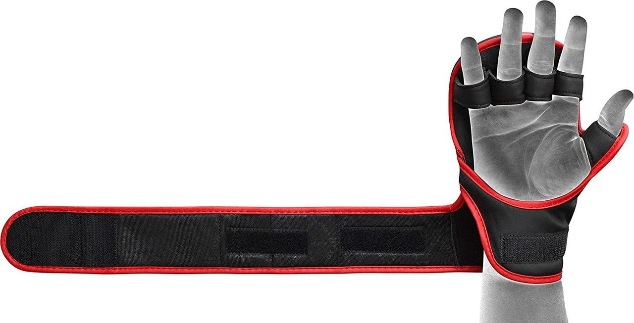 Рукавиці для ММА (Греплінгові рукавички) RDX F6 KARA Matte Red Plus S/M