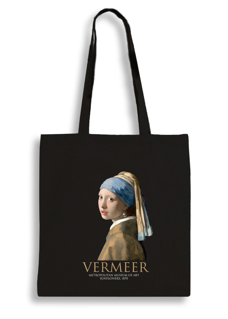 Екошопер BookOpt BK4074 VERMEER “Дівчина з перловою сережкою” чорний
