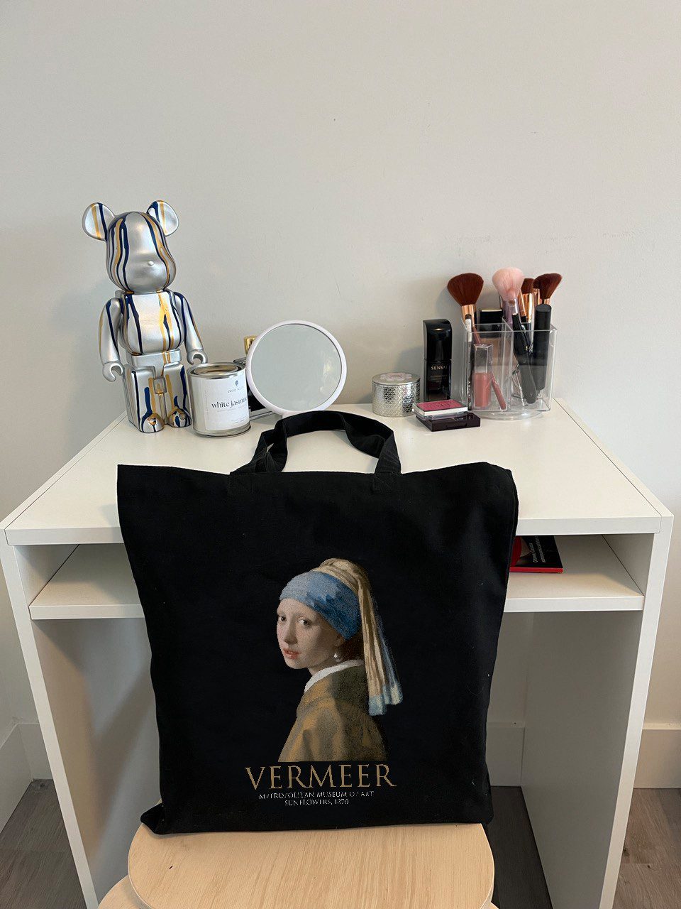Екошопер BookOpt BK4074 VERMEER “Дівчина з перловою сережкою” чорний