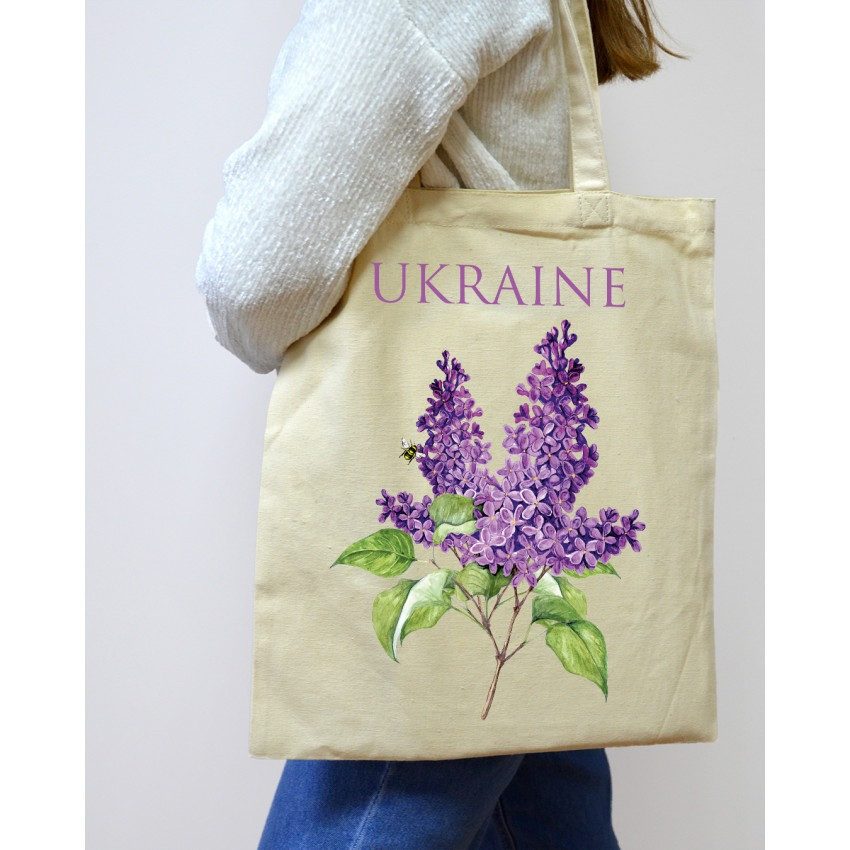 Екошопер BookOpt ВК4077 Ukraine “Бузок” бежевий