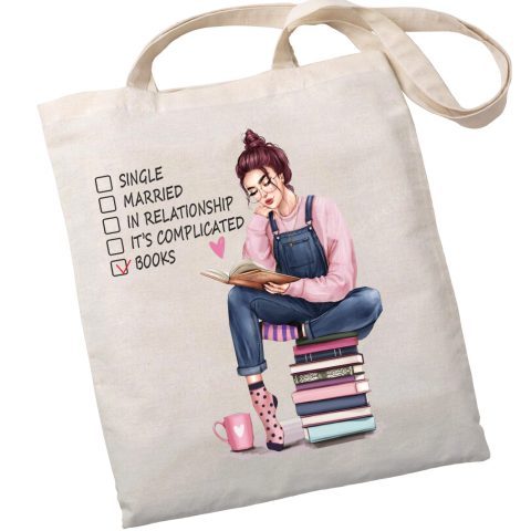 Екошопер BookOpt BK4068 “BOOKS – джерело знань” бежевий