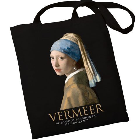 Екошопер BookOpt BK4074 VERMEER “Дівчина з перловою сережкою” чорний