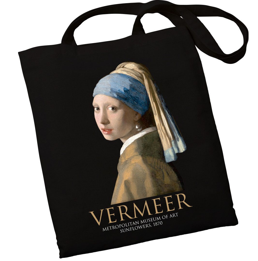 Екошопер BookOpt BK4074 VERMEER “Дівчина з перловою сережкою” чорний