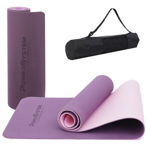 Килимок для йоги та фітнесу Power System PS-4060 TPE Yoga Mat Premium Purple (183х61х0.6)