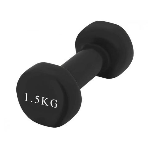Гантель вінілова PowerPlay 1,5 кг. PP_4121 Чорна (1шт.)