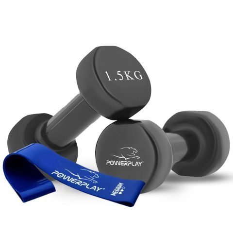 Гантелі вінілові PowerPlay 2 * 1,5 кг. PP_4121 Чорні (2шт. – пара)