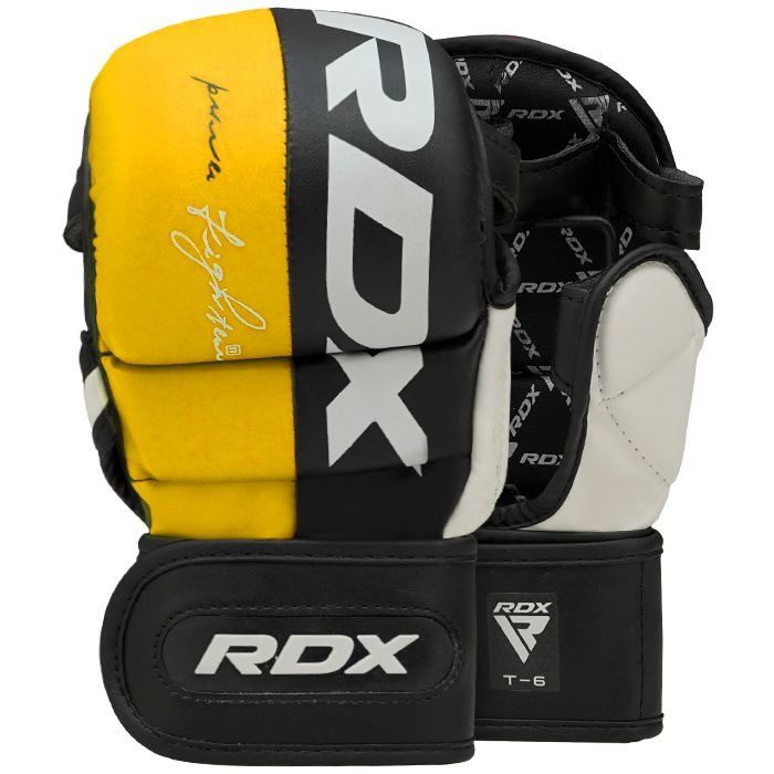 Рукавиці для ММА (Греплінгові рукавички) RDX T6 Plus Rex Yellow XL