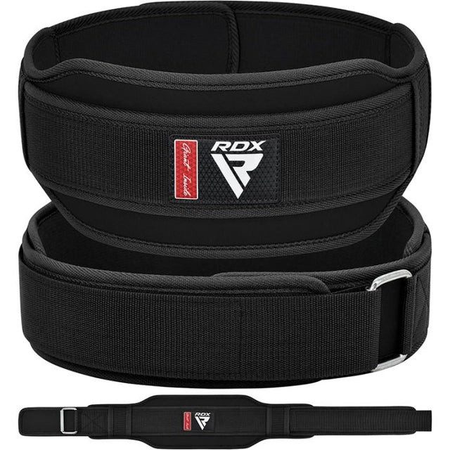 Пояс для важкої атлетики RDX RX5 Double Belt неопреновий Black S