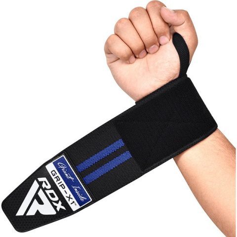 Бинти для зап’ясть (кистьові бинти) RDX GYM WRIST WRAP R11 BLACK/ BLUE