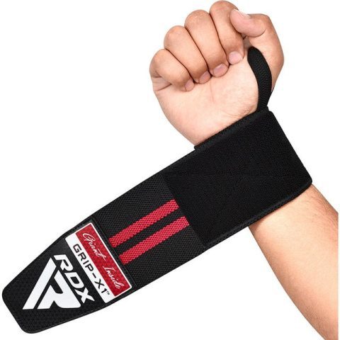 Бинти для зап’ясть (кистьові бинти) RDX GYM WRIST WRAP R11 BLACK/RED