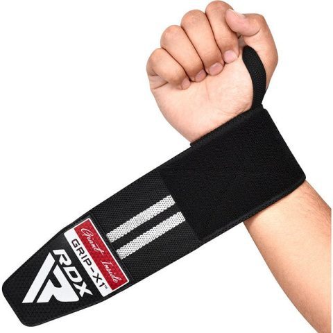 Бинти для зап’ясть (кистьові бинти) RDX GYM WRIST WRAP R11 BLACK/WHITE