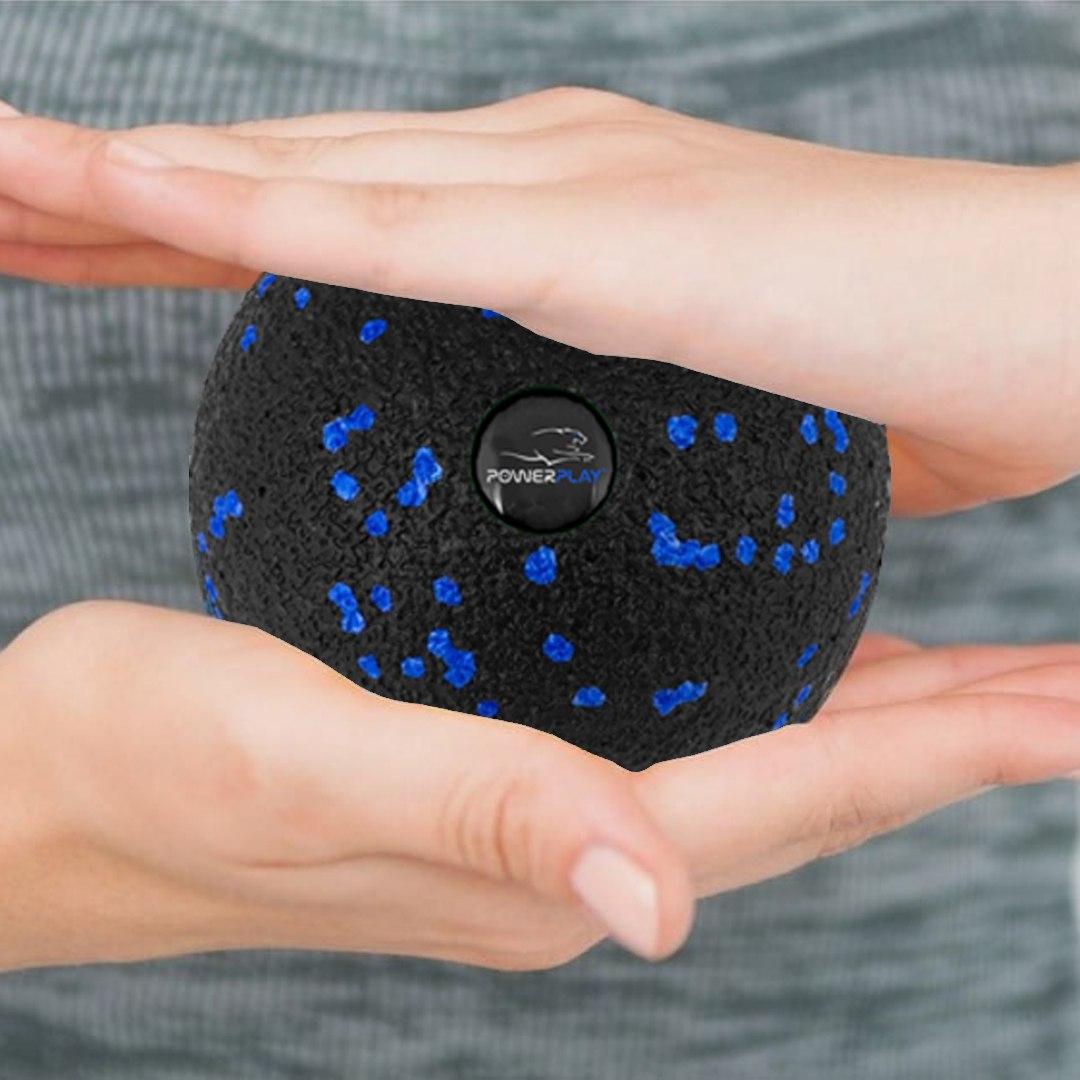 Масажний м’яч PowerPlay PP-4350 Epp Massage Ball (d8) Чорно/Синій