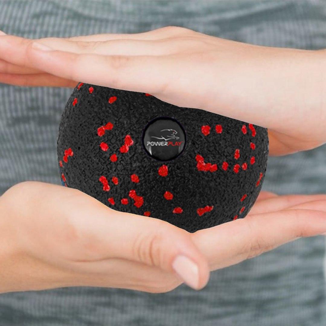 Масажний м’яч PowerPlay PP-4350 Epp Massage Ball (d8) Чорно/Червоний