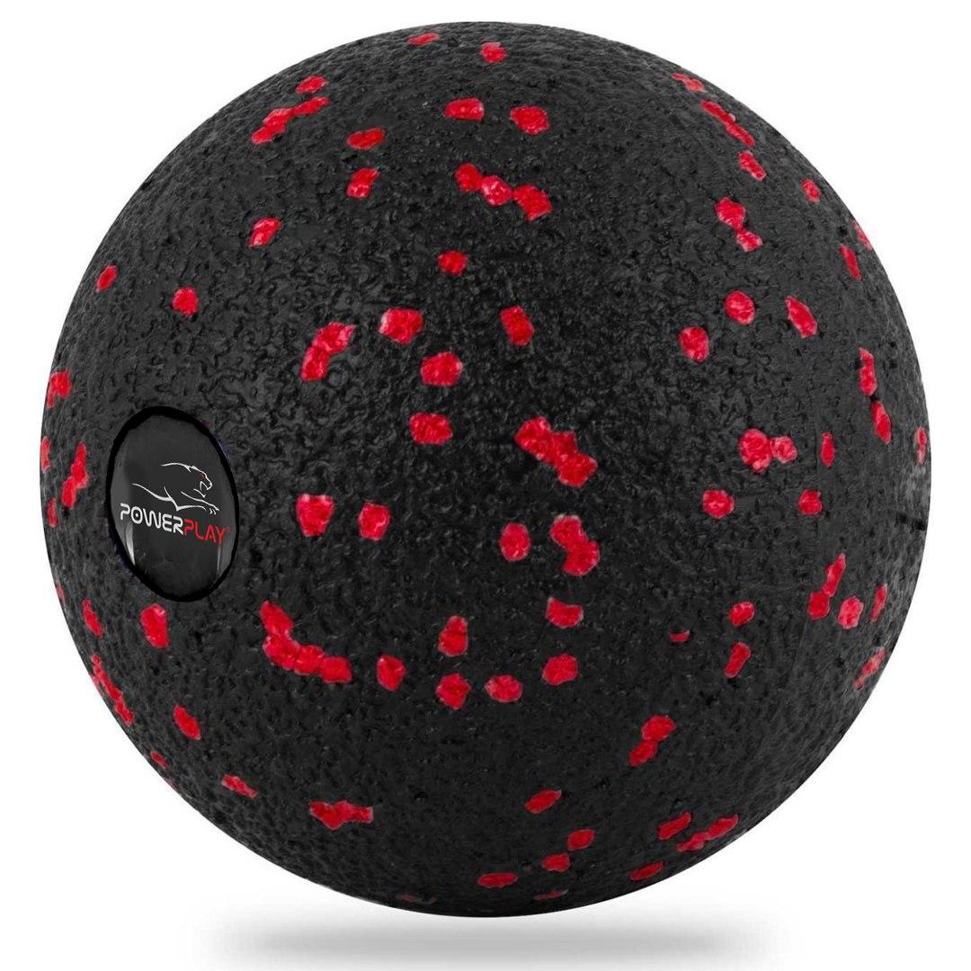 Масажний м’яч PowerPlay PP-4350 Epp Massage Ball (d8) Чорно/Червоний